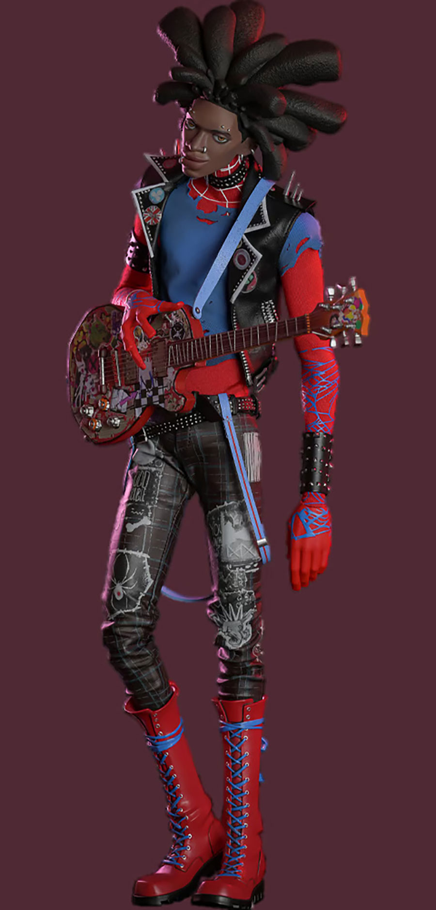 Marvel Spider-Man Across The Spider-Verse Spider-Punk Sixth Scale Figure