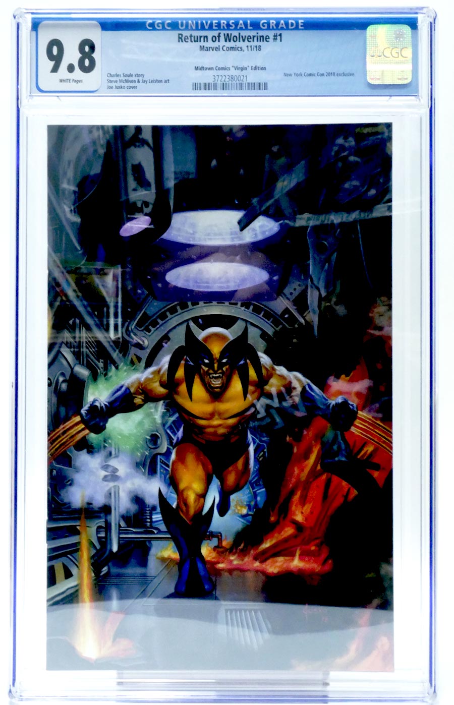 Return Of Wolverine #1 Midtown Exclusive Cover G NYCC Joe Jusko Virgin Variant Cover CGC 9.8