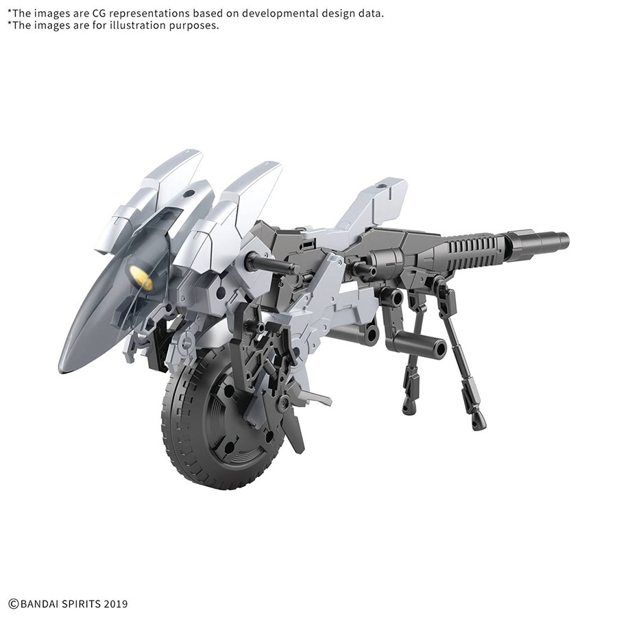30 Minutes Missions Extended Armament Vehicle 1/144 Kit #EV-21 Metal Cannon Bike Ver.