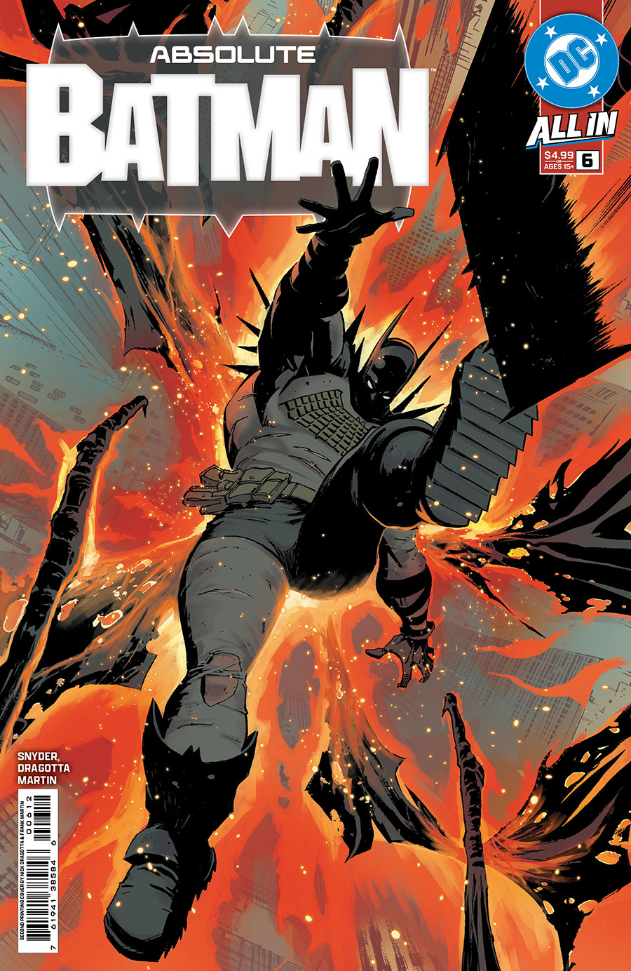 Absolute Batman #6 Cover F 2nd Ptg Nick Dragotta Logo Color Variant Cover (DC All In)
