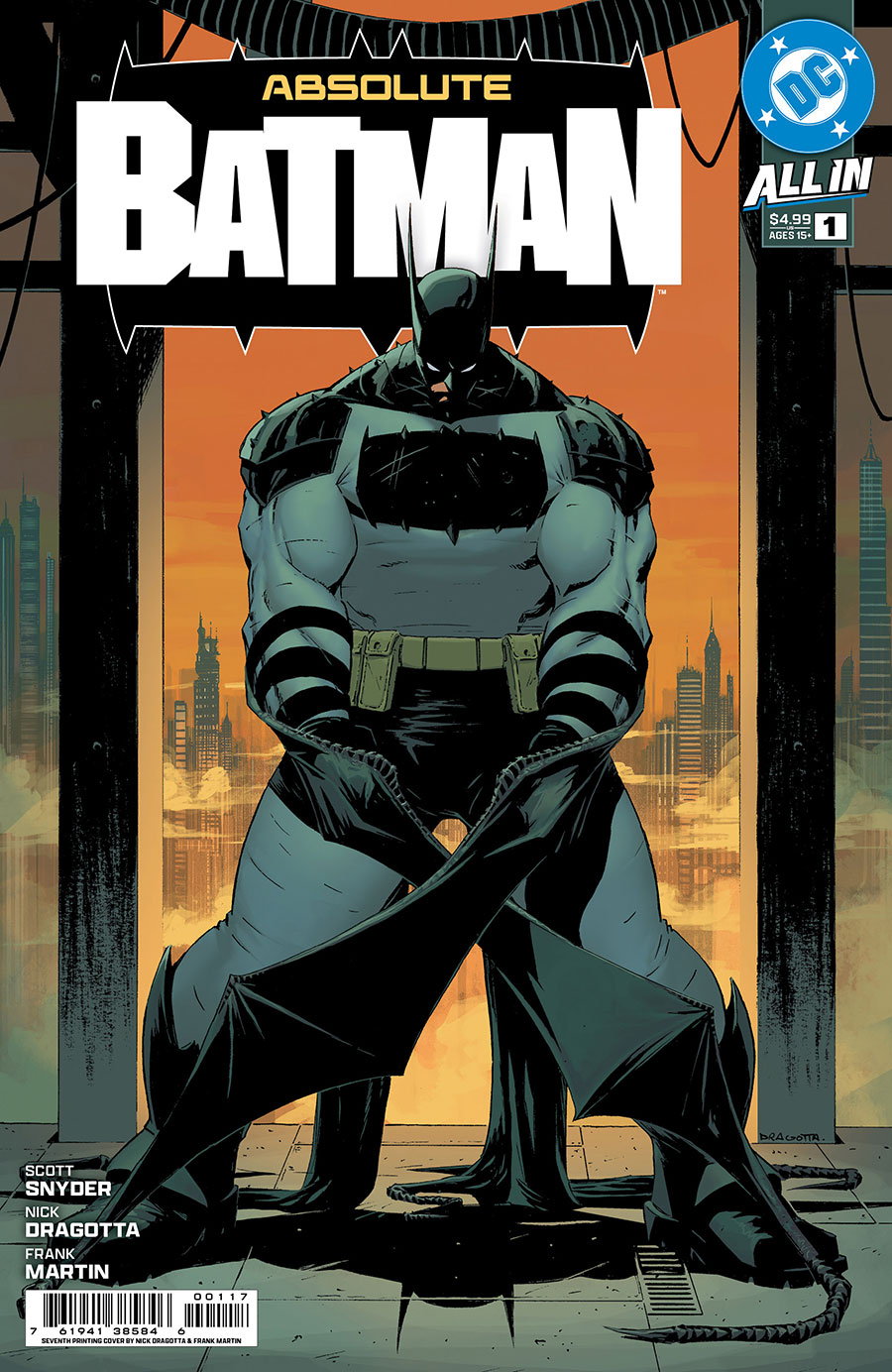 Absolute Batman #1 Cover Z-K 7th Ptg A Nick Dragotta Logo Color Variant Cover (DC All In)