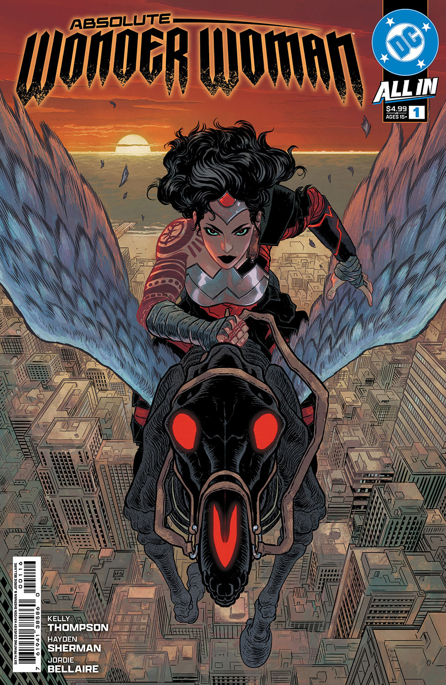 Absolute Wonder Woman #1 Cover X 6th Ptg A Hayden Sherman Logo Color Variant Cover (DC All In)