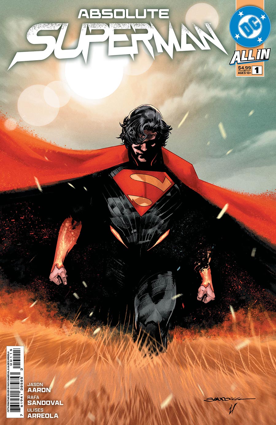 Absolute Superman #1 Cover V 5th Ptg A Rafa Sandoval Logo Color Variant Cover (DC All In)
