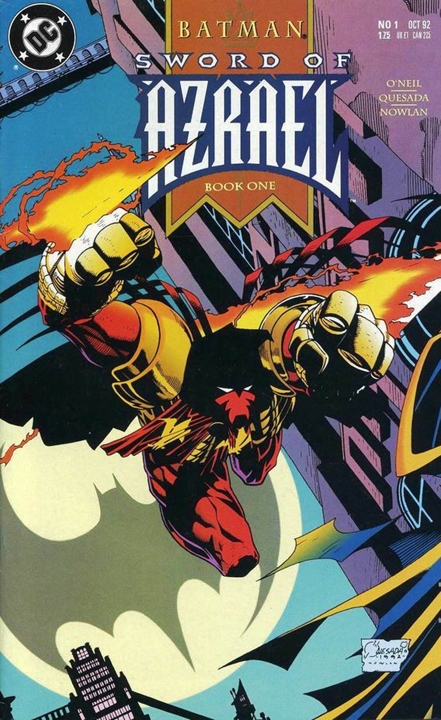 Batman Sword of Azrael #1 Cover B Signed by Joe Quesada (w/ CoA)