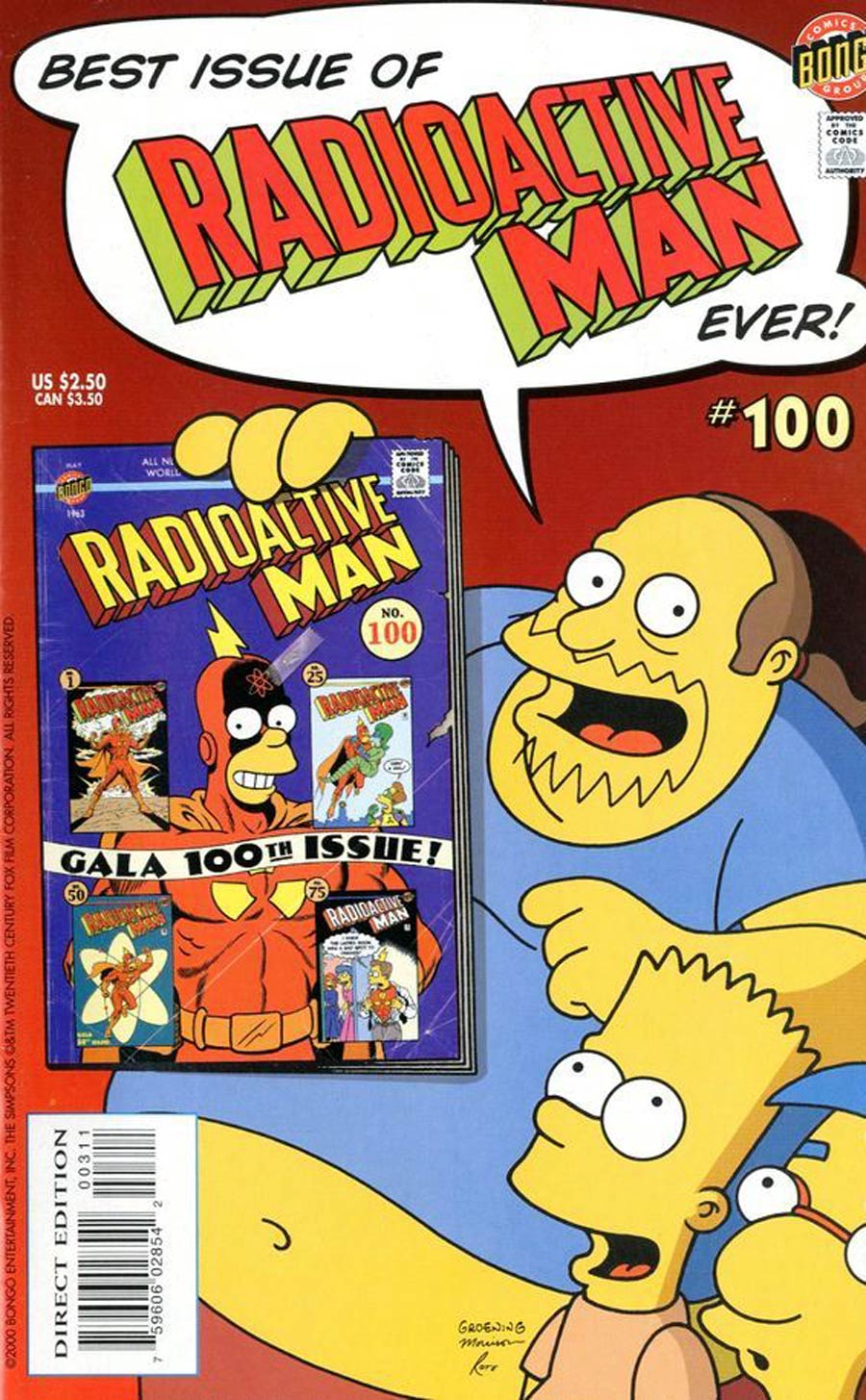 Radioactive Man Vol 2 #1 Cover C Signed by Bill Morrison (w/o CoA)