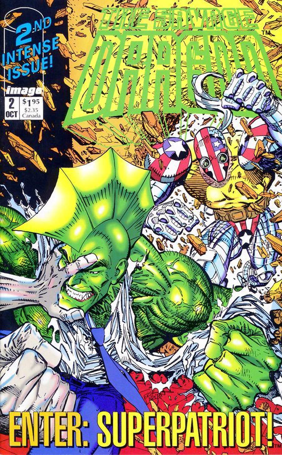 Savage Dragon #2 Cover B Signed by Erik Larsen and Chris Eliopoulos (w/CoA)