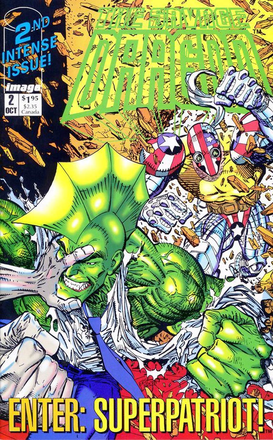Savage Dragon #2 Cover C Signed by Erik Larsen and Chris Eliopoulos (w/o CoA)