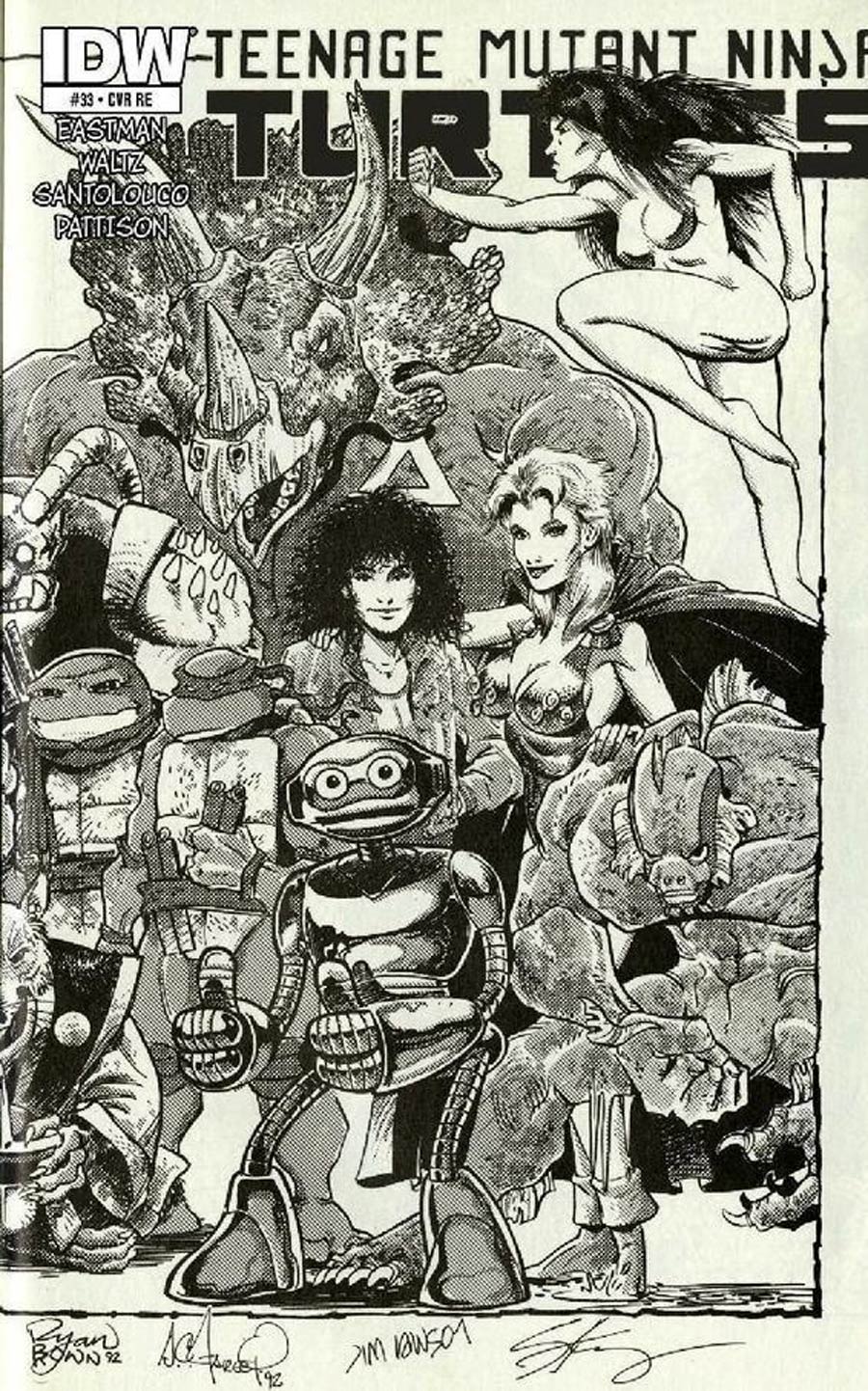 Teenage Mutant Ninja Turtles Vol 5 #33 Cover E Limited Edition Eastman Cover