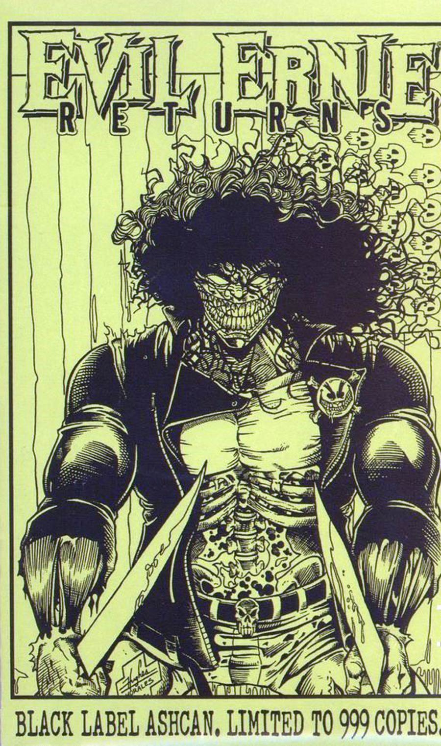 Evil Ernie Returns Black Label Ashcan