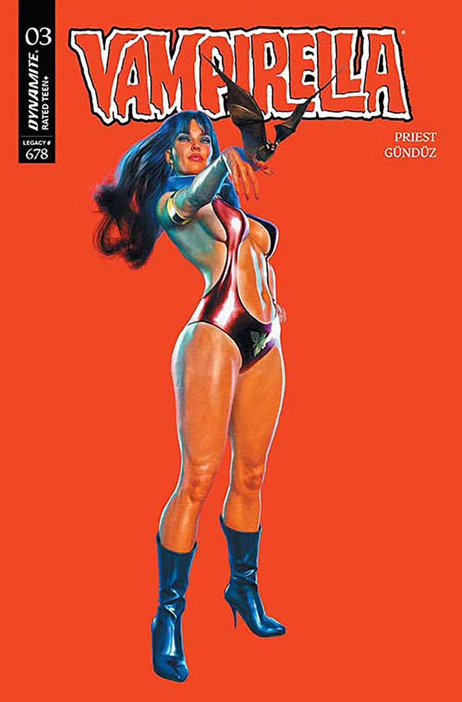 Vampirella Vol 9 #3 Cover Z-B Incentive Mark Spears Red Background Cover