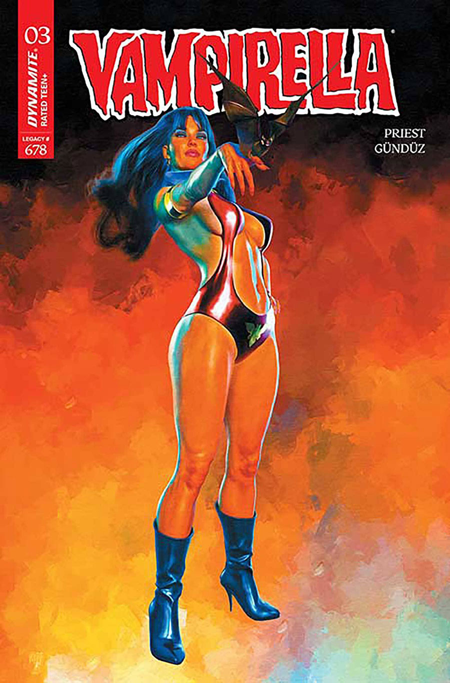 Vampirella Vol 9 #3 Cover Z-C Incentive Mark Spears Black Background Cover