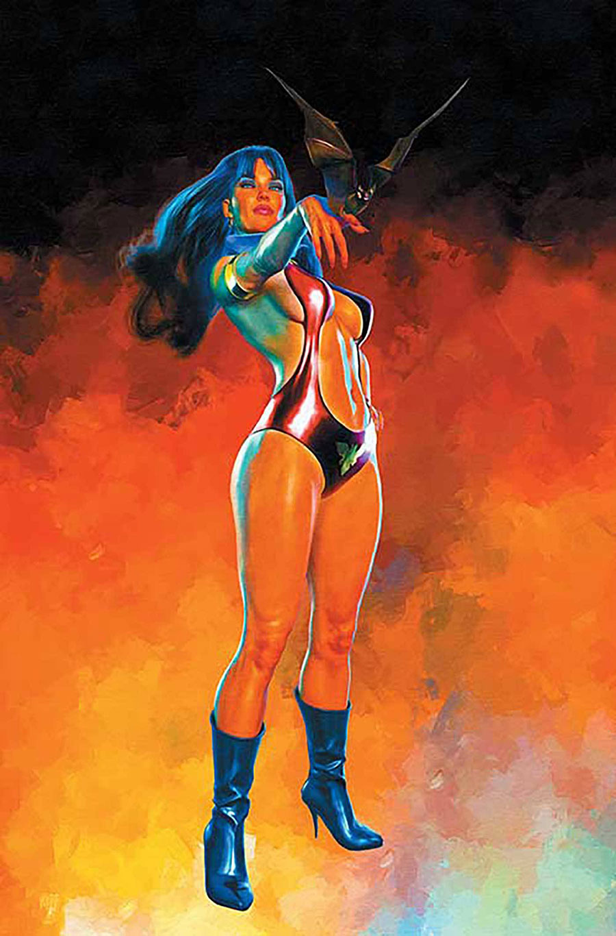 Vampirella Vol 9 #3 Cover Z-E Incentive Mark Spears Black Background Virgin Cover