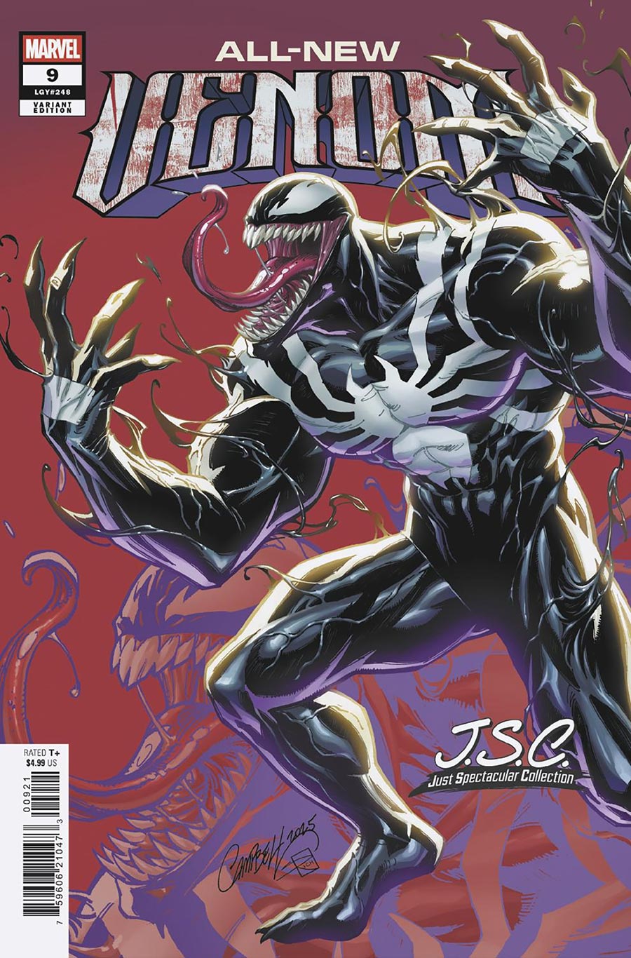 All-New Venom #9 Cover B Variant J Scott Campbell Just Spectacular Collection Cover