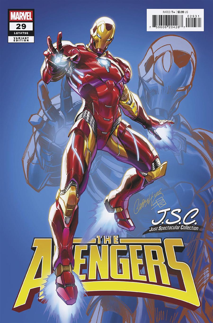 Avengers Vol 8 #29 Cover B Variant J Scott Campbell Just Spectacular Collection Cover