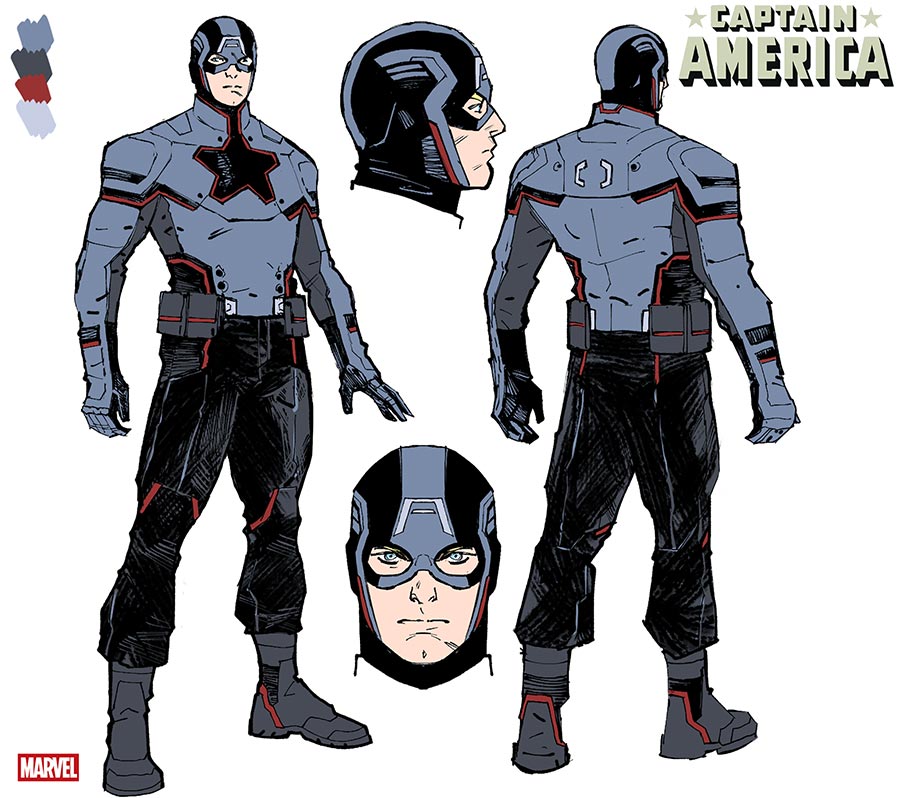 Captain America Vol 11 #2 Cover F Incentive Valerio Schiti Design Variant Cover