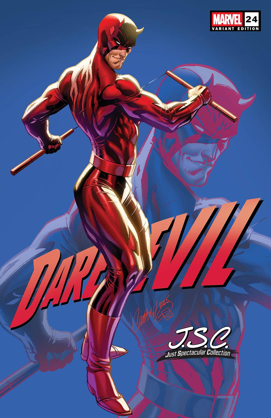 Daredevil Vol 8 #24 Cover B Variant J Scott Campbell Just Spectacular Collection Cover