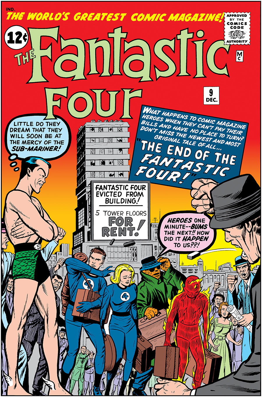 Fantastic Four #9 Cover C Facsimile Edition Variant Jack Kirby Foil Cover