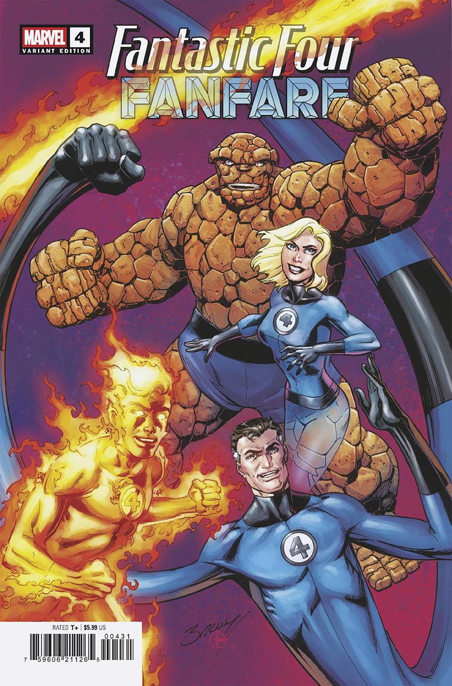 Fantastic Four Fanfare #4 Cover C Variant Mark Bagley Cover