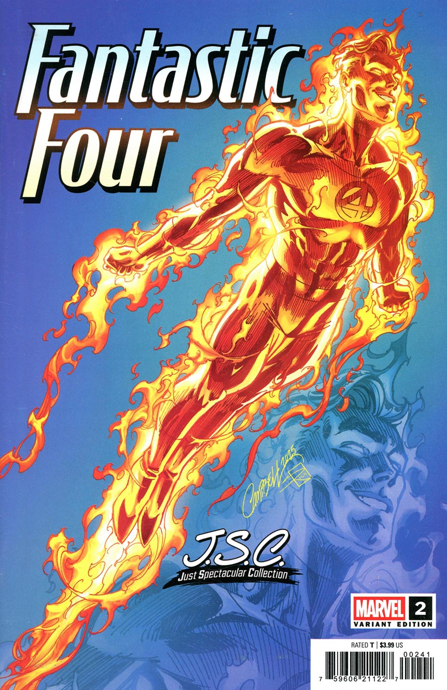 Fantastic Four Vol 8 #2 Cover E Variant J Scott Campbell Just Spectacular Collection Cover