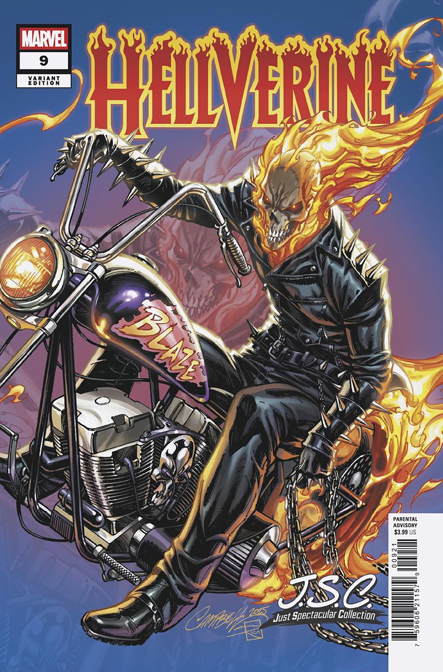 Hellverine Vol 2 #9 Cover B Variant J Scott Campbell Just Spectacular Collection Cover