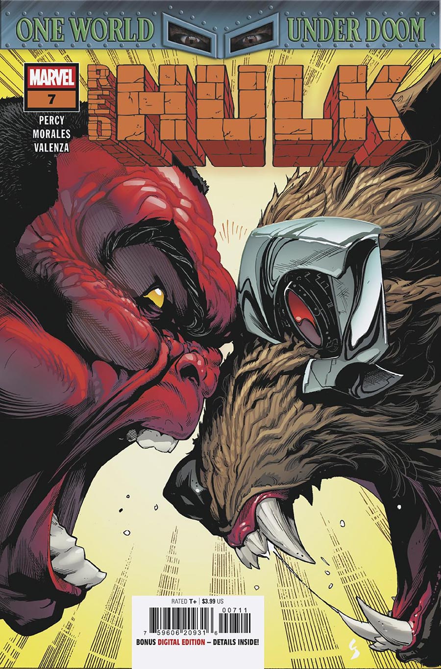 Red Hulk #7 Cover A Regular Geoff Shaw Cover (One World Under Doom Tie-In)