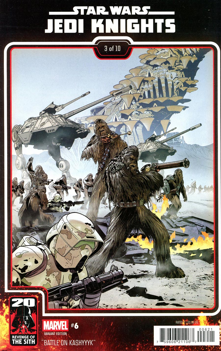Star Wars Jedi Knights #6 Cover B Variant Chris Sprouse Revenge Of The Sith 20th Anniversary Cover