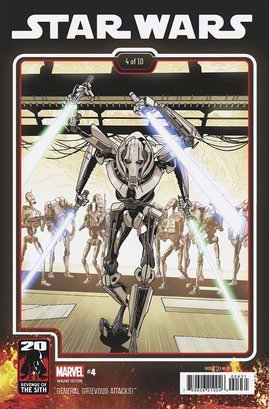 Star Wars Vol 6 #4 Cover B Variant Chris Sprouse Revenge Of The Sith 20th Anniversary Cover