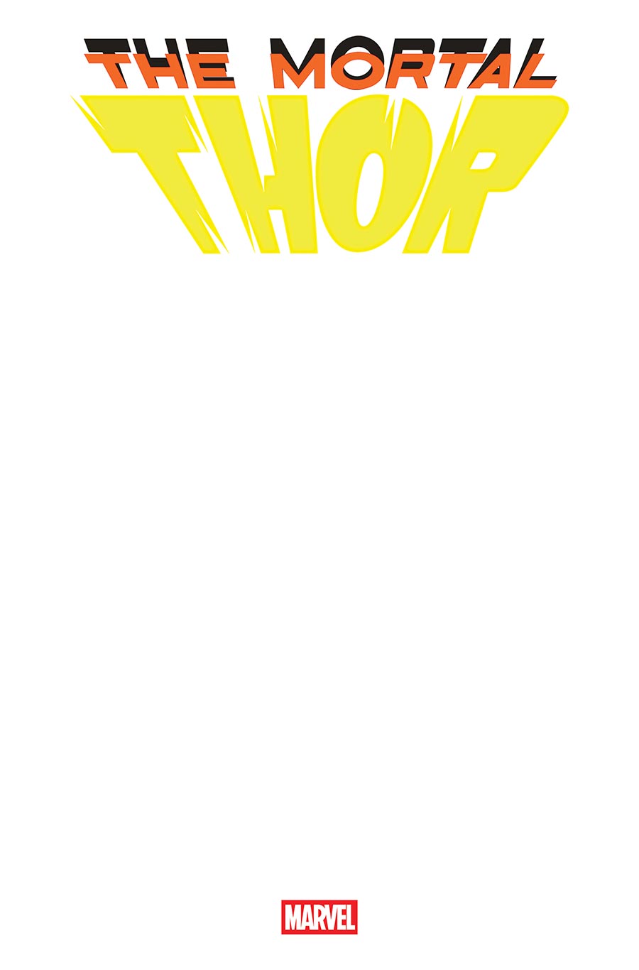 Thor Vol 7 #1 Cover F Variant Blank Cover