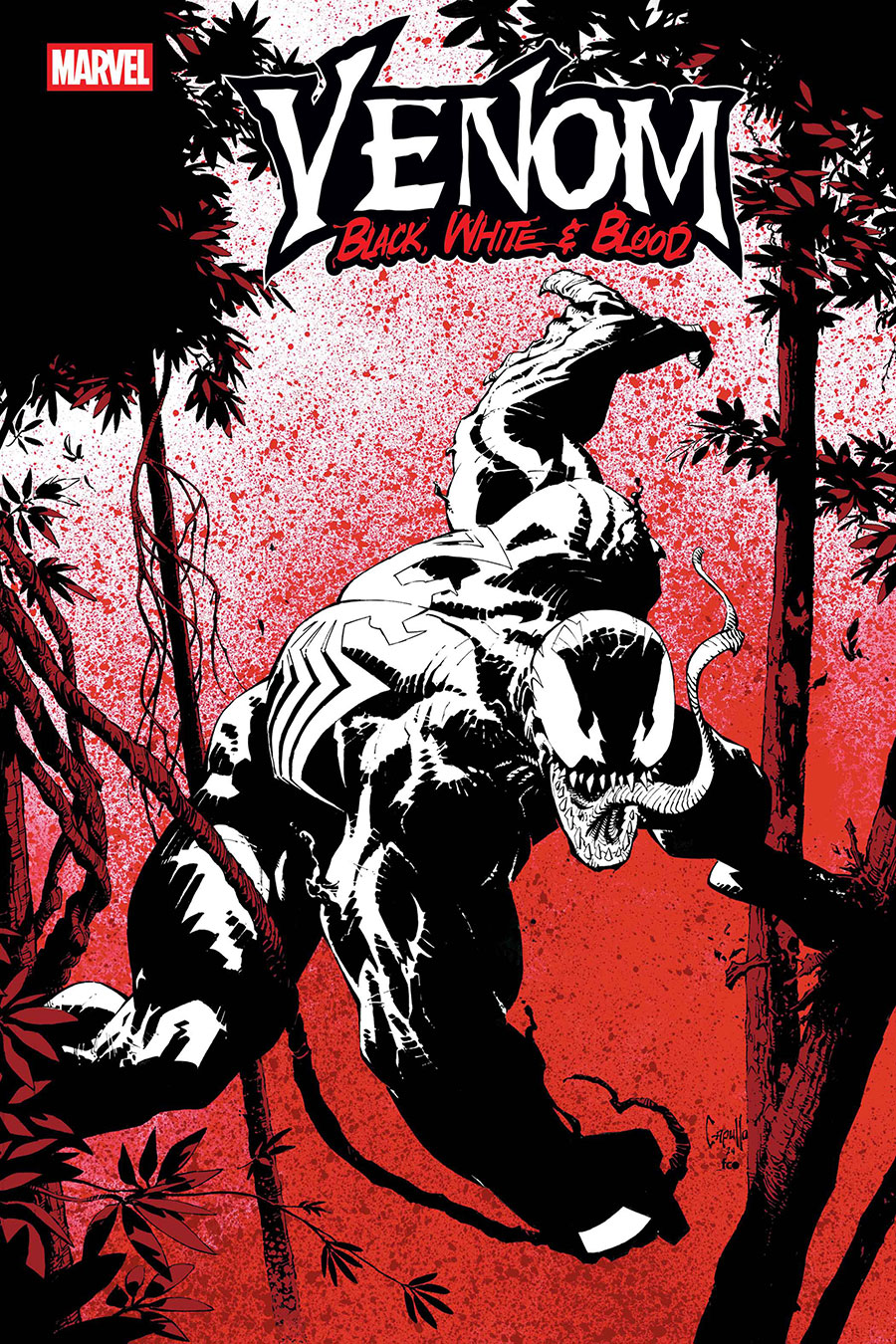Venom Black White & Blood #1 Cover A Regular Greg Capullo Cover