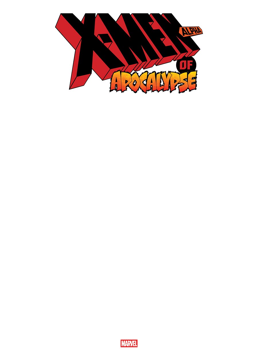 X-Men Of Apocalypse Alpha #1 (One Shot) Cover I Variant Blank Cover