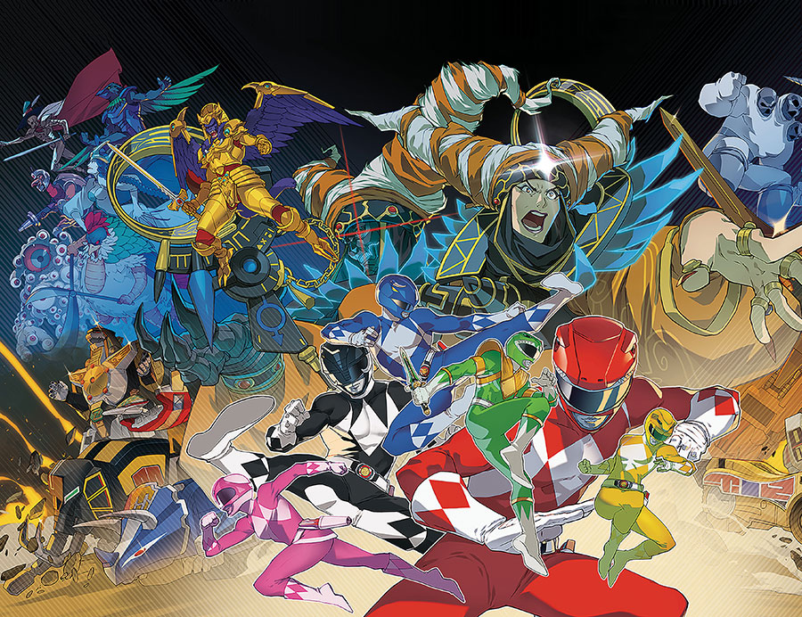 Mighty Morphin Power Rangers Ritas Rewind #1 Cover C Variant Game Art Foil Virgin Cover