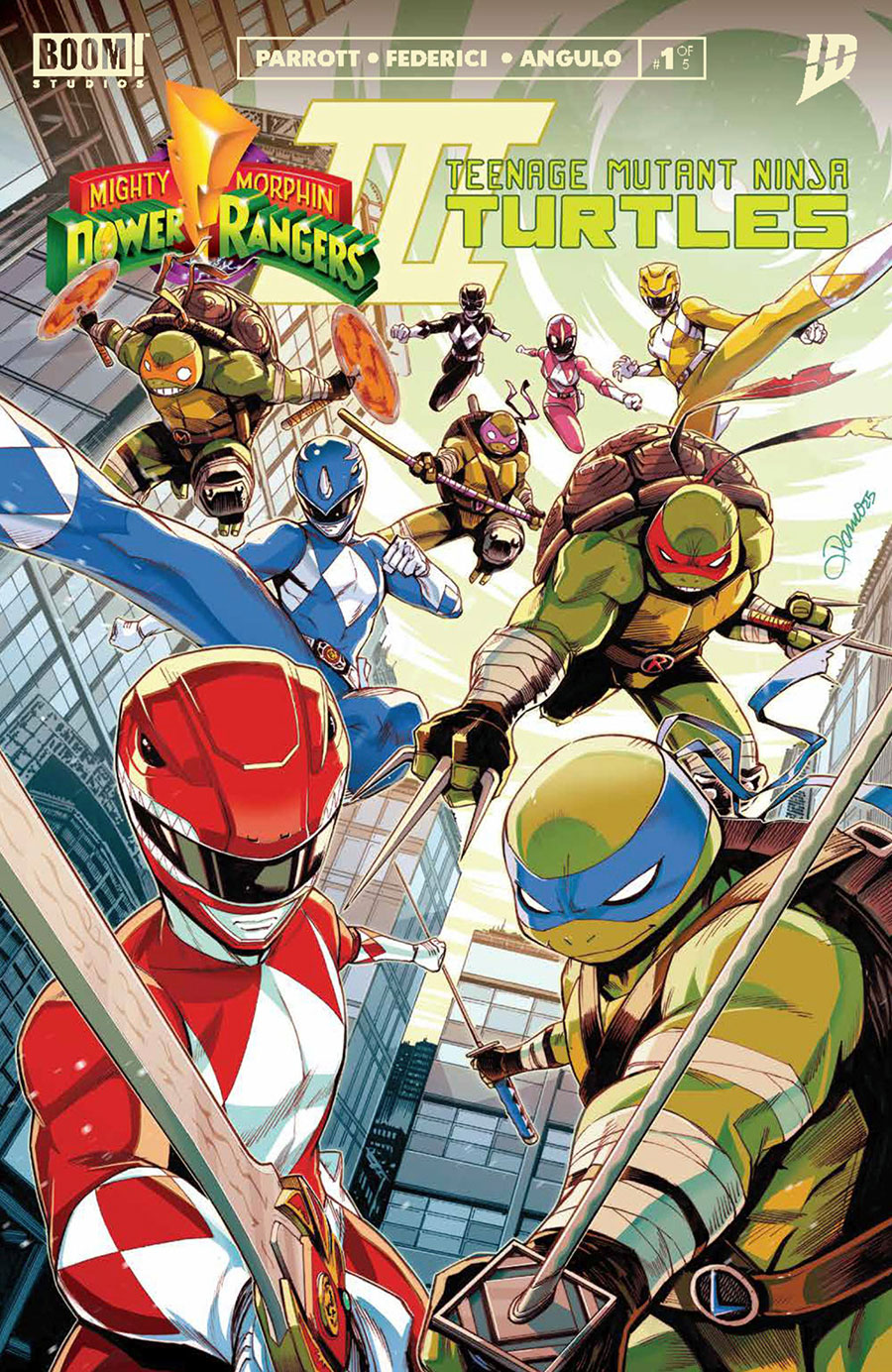 Mighty Morphin Power Rangers Teenage Mutant Ninja Turtles III #1 Cover A Regular Alessio Zonno Cover