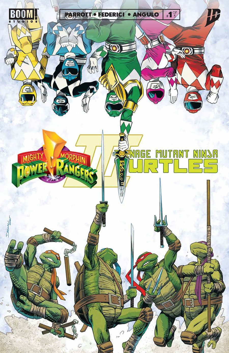 Mighty Morphin Power Rangers Teenage Mutant Ninja Turtles III #1 Cover N Variant Reveal Cover