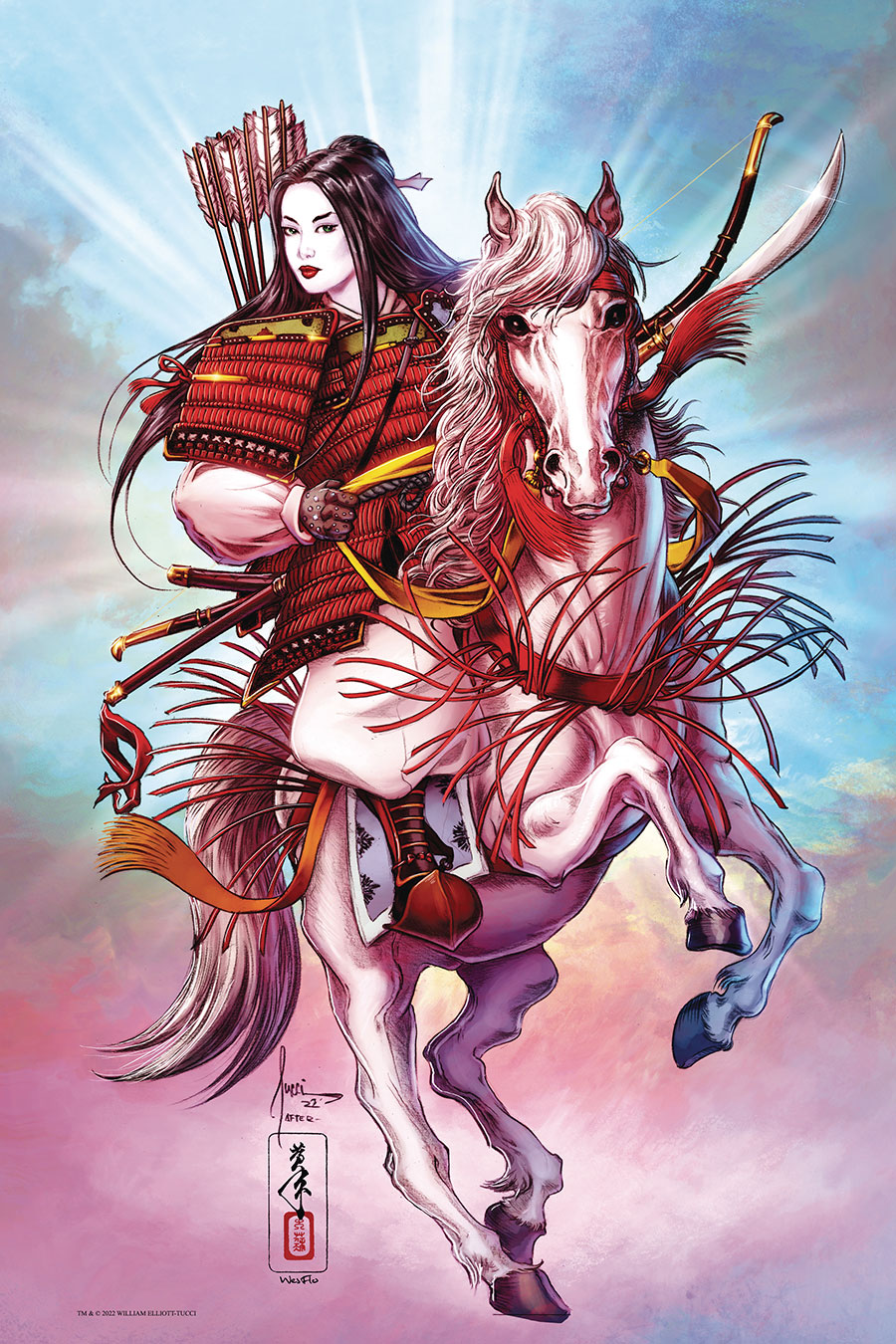 Shi Sakura #1 Cover C Variant Billy Tucci Pearl Edition Cover