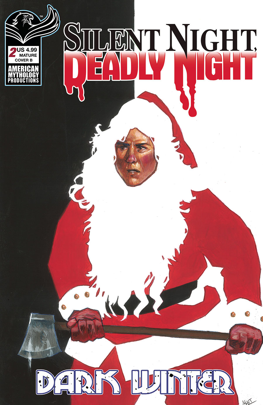 Silent Night Deadly Night Dark Winter #2 Cover B Variant Paul Maitland Painted Cover