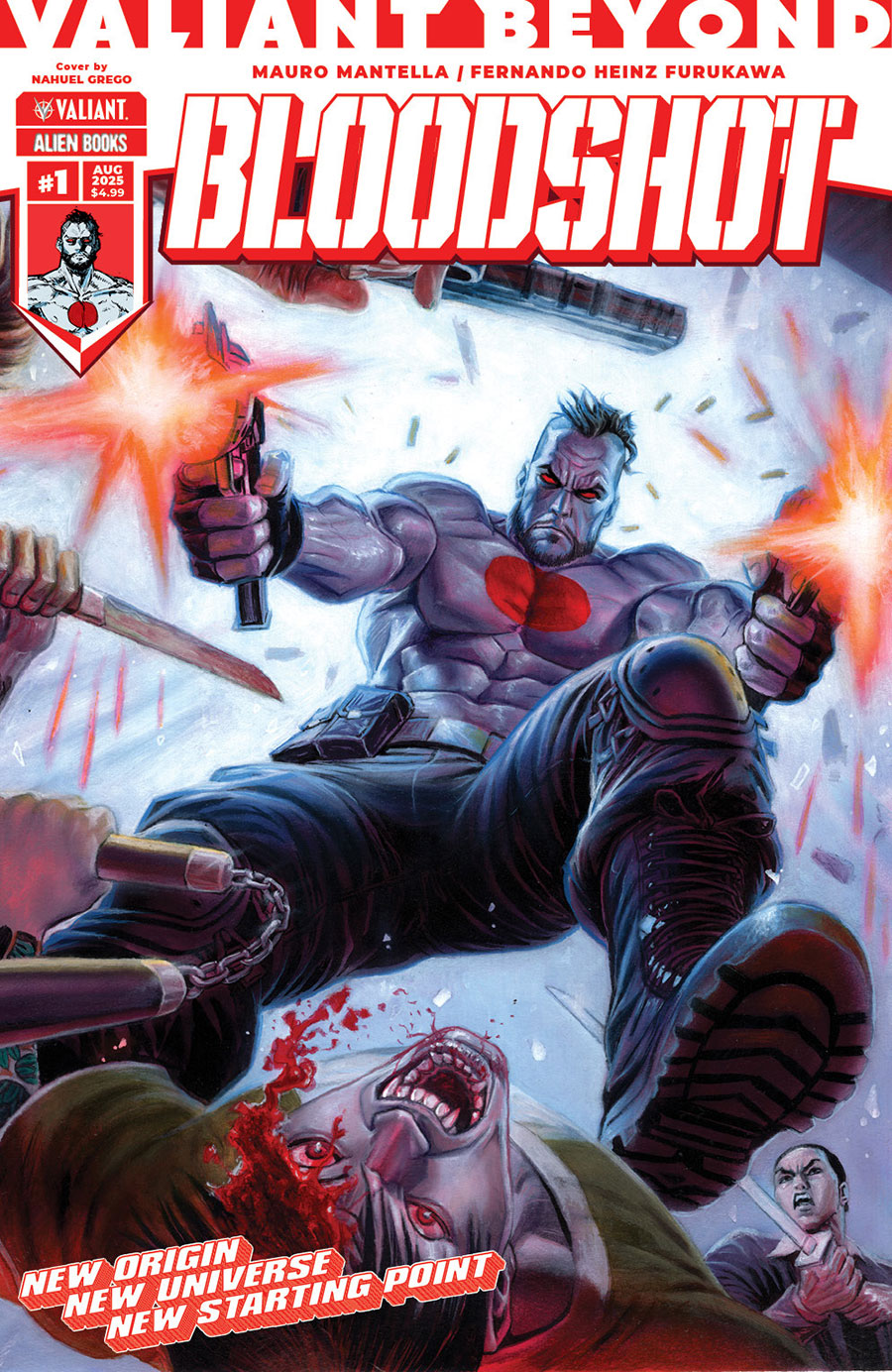 Valiant Beyond Bloodshot #1 Cover B Variant Nahuel Grego Wraparound Cover