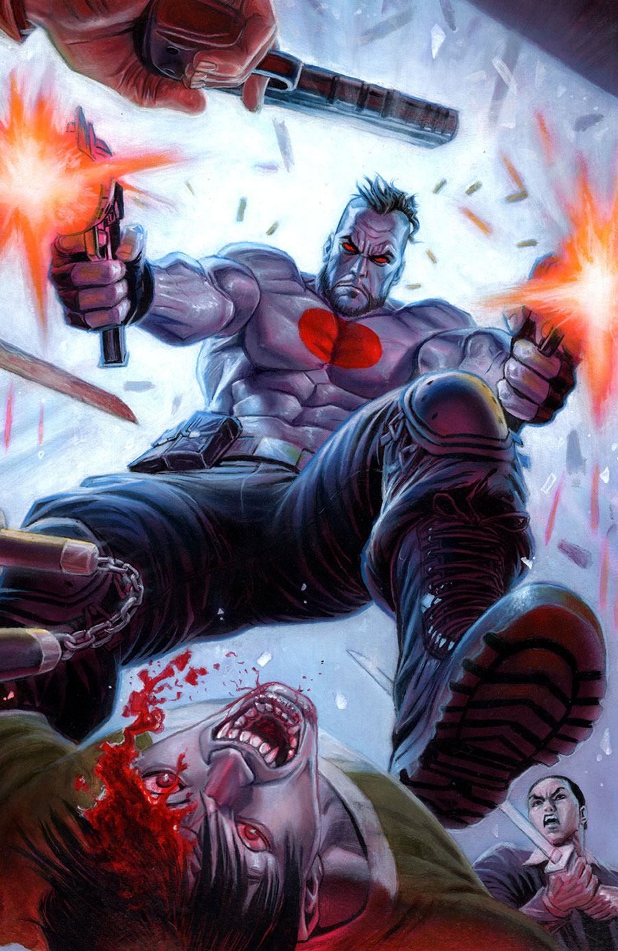 Valiant Beyond Bloodshot #1 Cover F Variant Nahuel Grego Wraparound Virgin Cover
