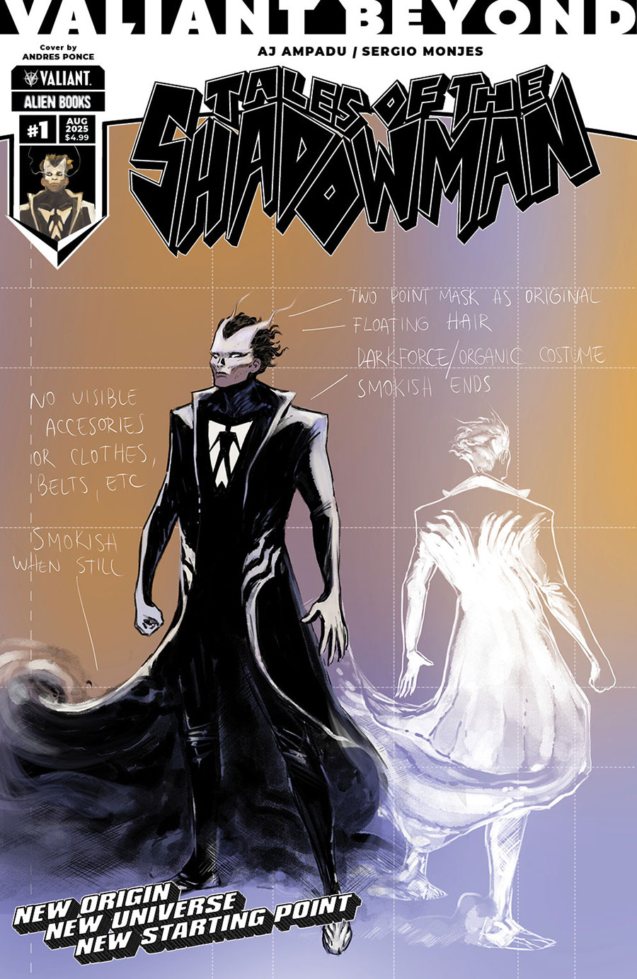 Valiant Beyond Tales Of The Shadowman #1 Cover D Variant Andres Ponce Design Cover