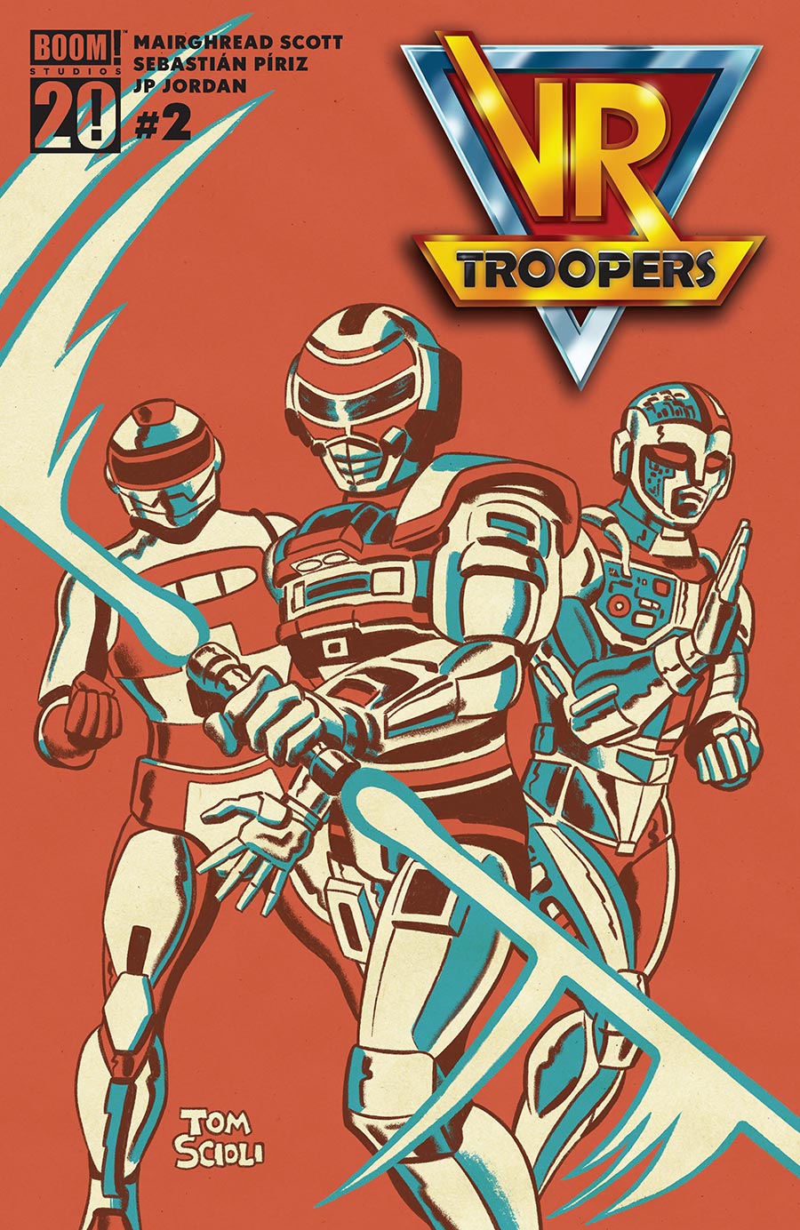 VR Troopers #2 Cover H Variant Tom Scioli Reveal Cover