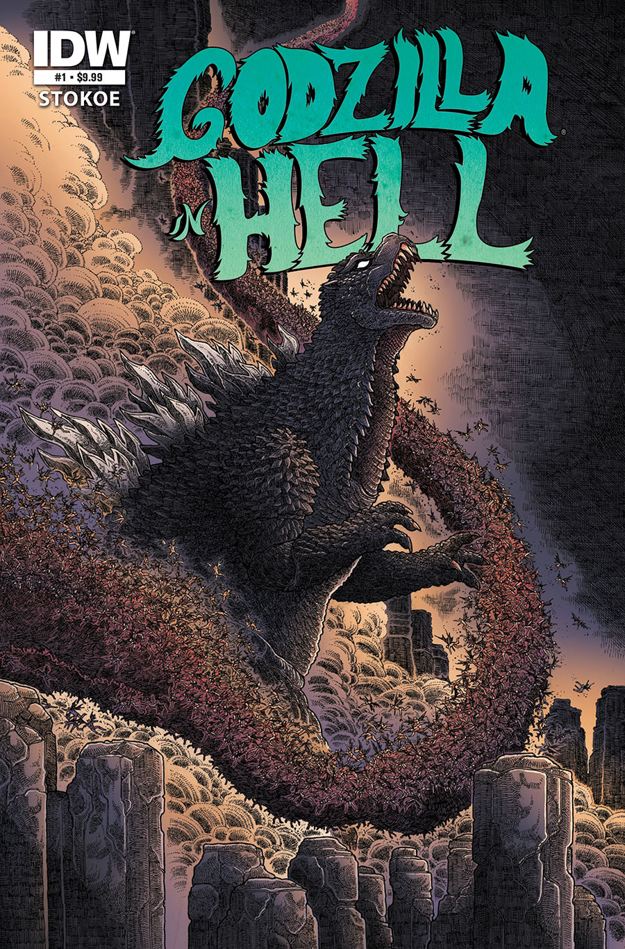 Godzilla 70th Anniversary Foil Classics Godzilla In Hell #1 (One Shot)