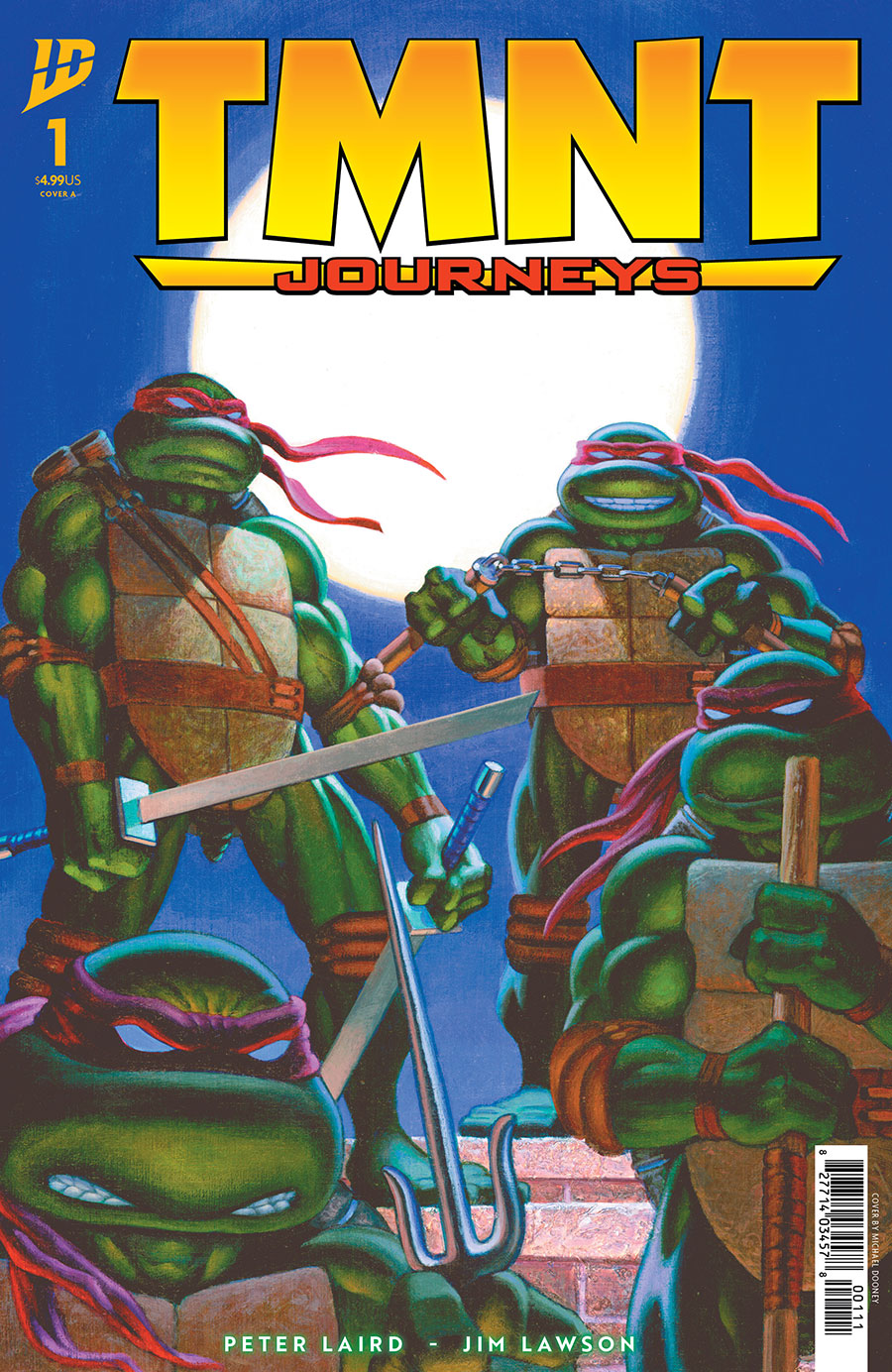 Teenage Mutant Ninja Turtles Journeys #1 Cover A Regular Peter Laird & Michael Dooney Cover