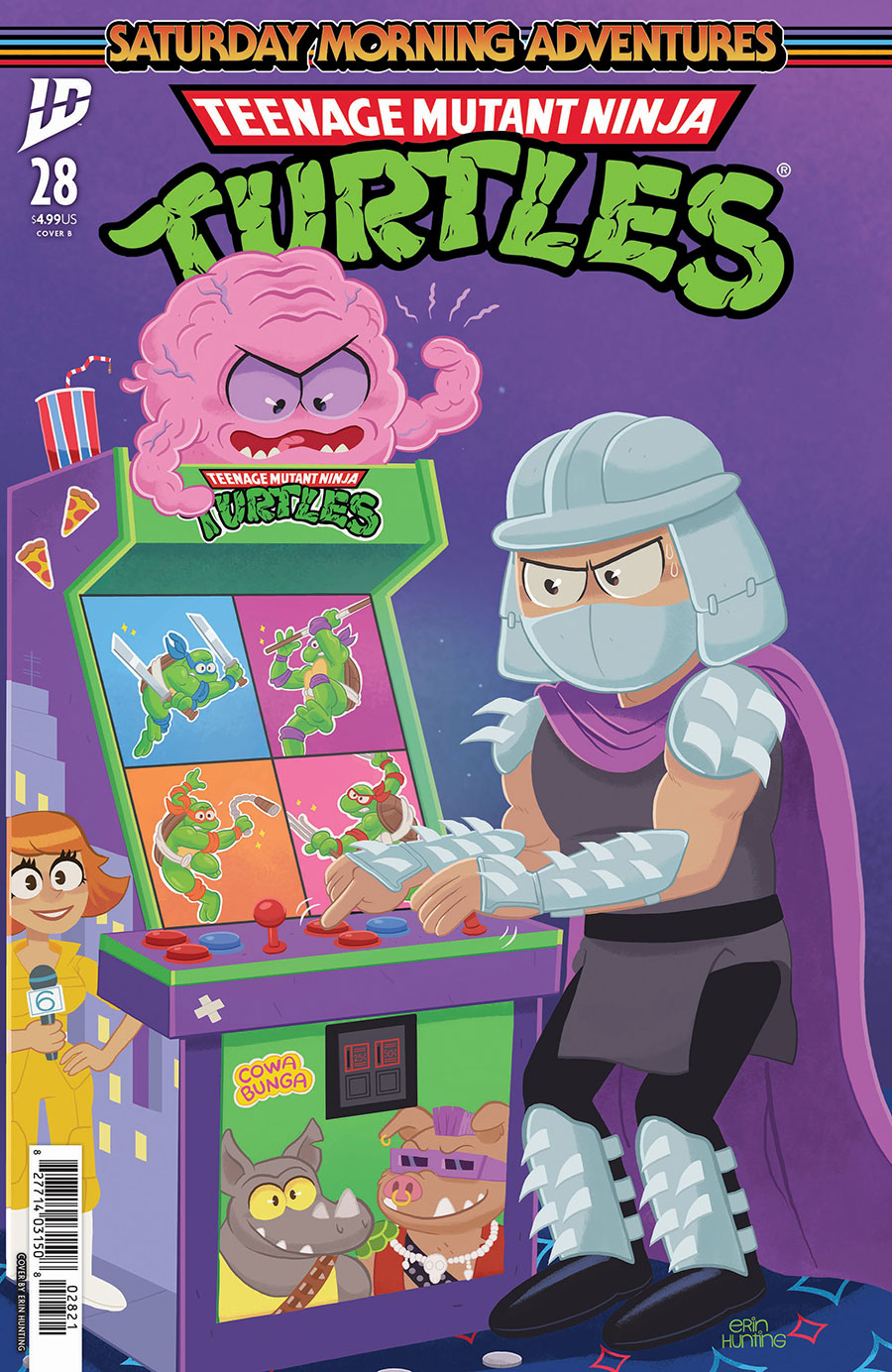 Teenage Mutant Ninja Turtles Saturday Morning Adventures Continued #28 Cover B Variant Erin Hunting Shredder Month Cover