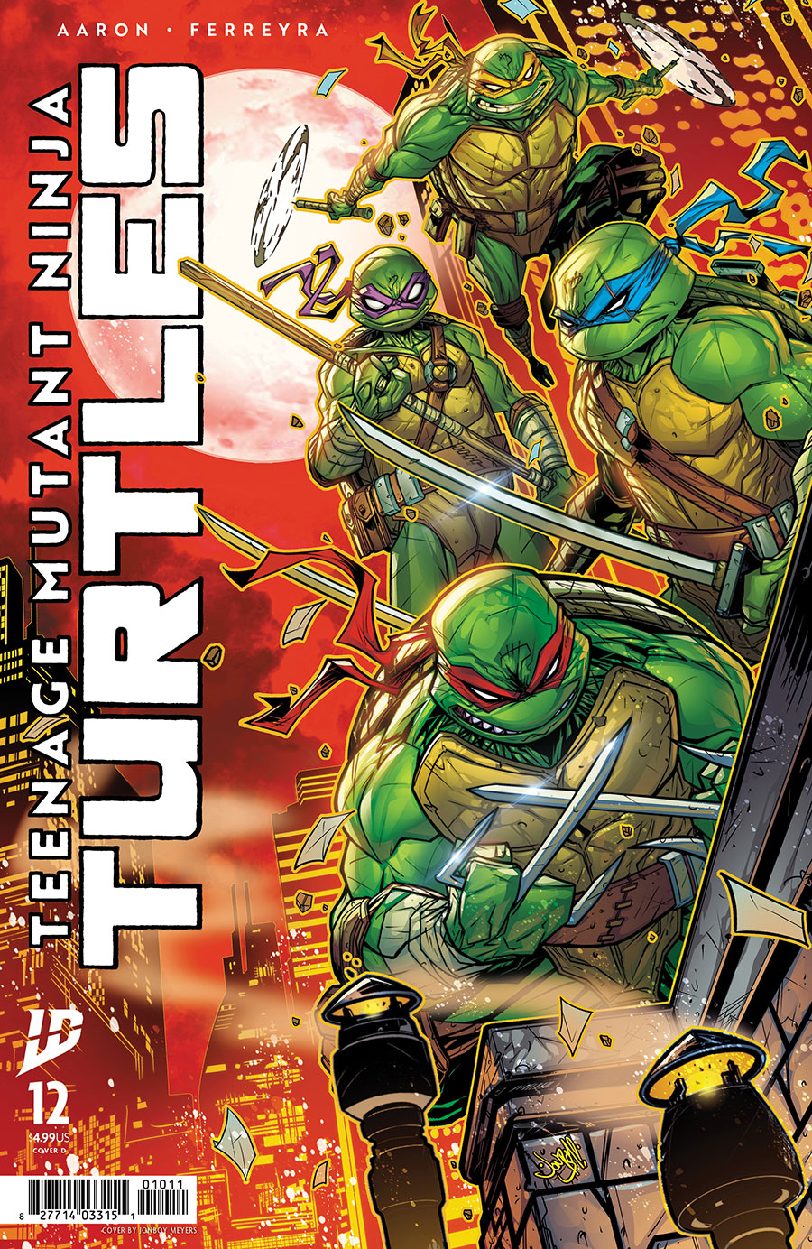 Teenage Mutant Ninja Turtles Vol 6 #12 Cover D Variant Jonboy Meyers Cover