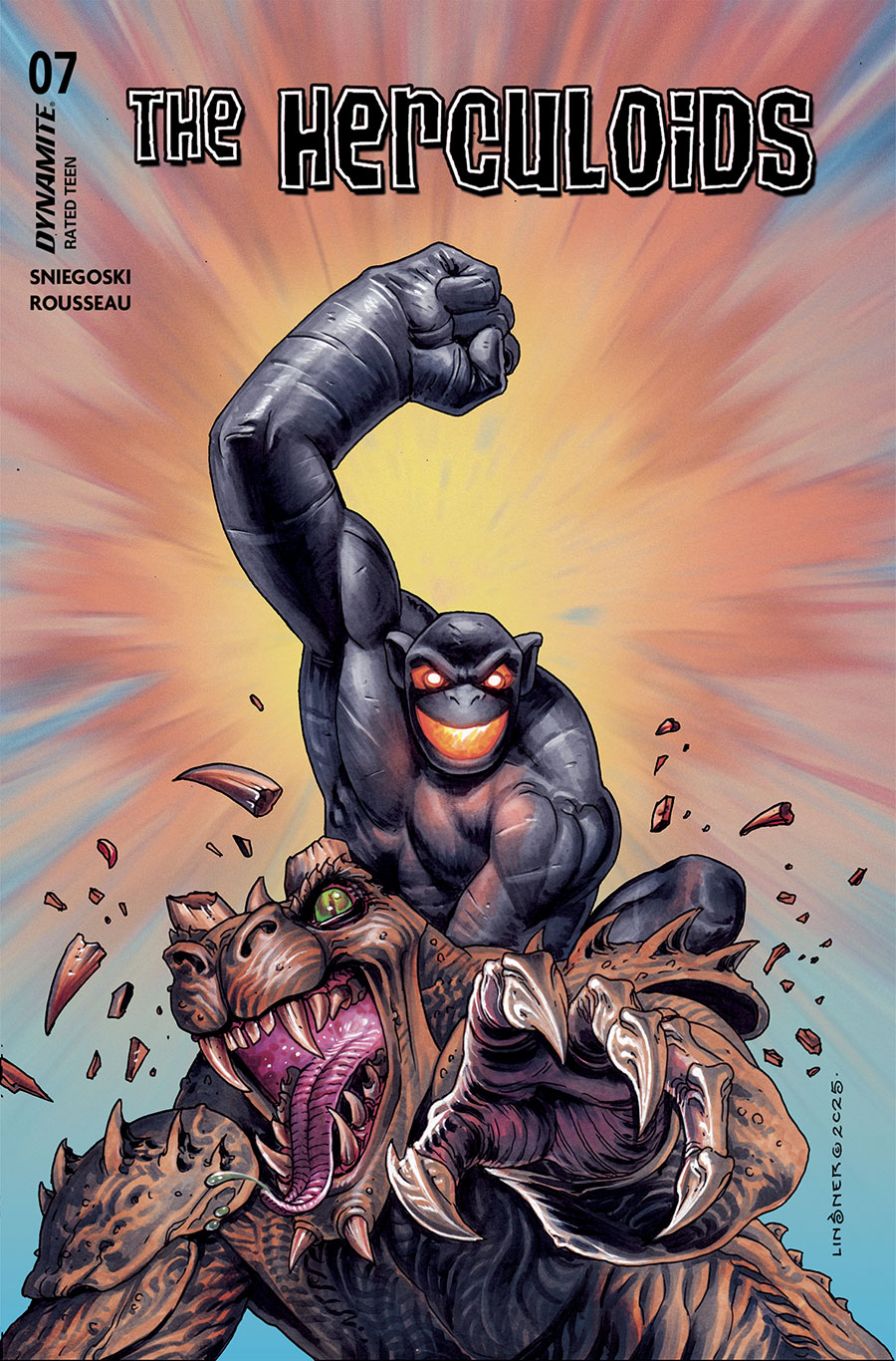 Herculoids #7 Cover B Variant Joseph Michael Linsner Cover