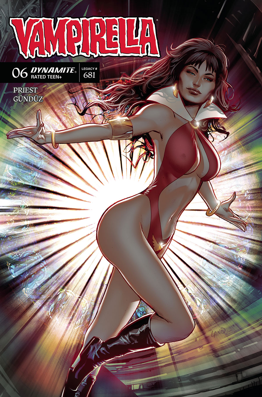 Vampirella Vol 9 #6 Cover B Variant Greg Land Cover