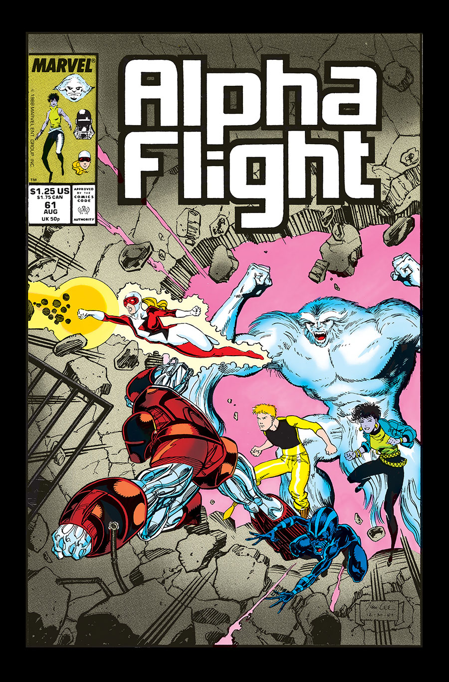 Alpha Flight By Bill Mantlo & Jim Lee Omnibus HC Book Market Jim Lee Cover