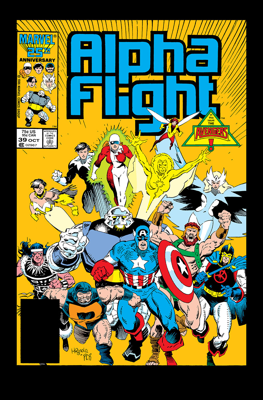 Alpha Flight By Bill Mantlo & Jim Lee Omnibus HC Direct Market Mike Mignola Variant Cover