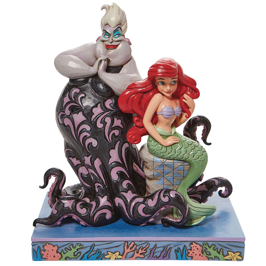 DISNEY TRADITIONS ARIEL & URSULA 9 1/2IN STATUE (C: 1-