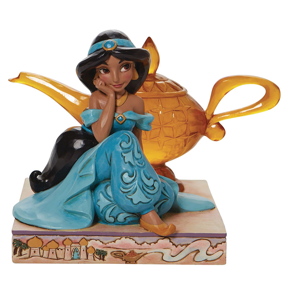 DISNEY TRADITIONS JASMINE & GENIE LAMP 5.25IN STATUE (