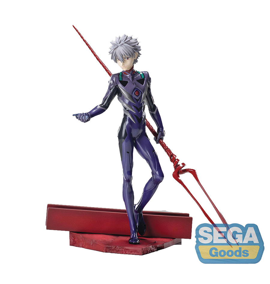 Evangelion Thrice Upon A Time Luminasta Kaworu Nagisa X Spear PVC Figure